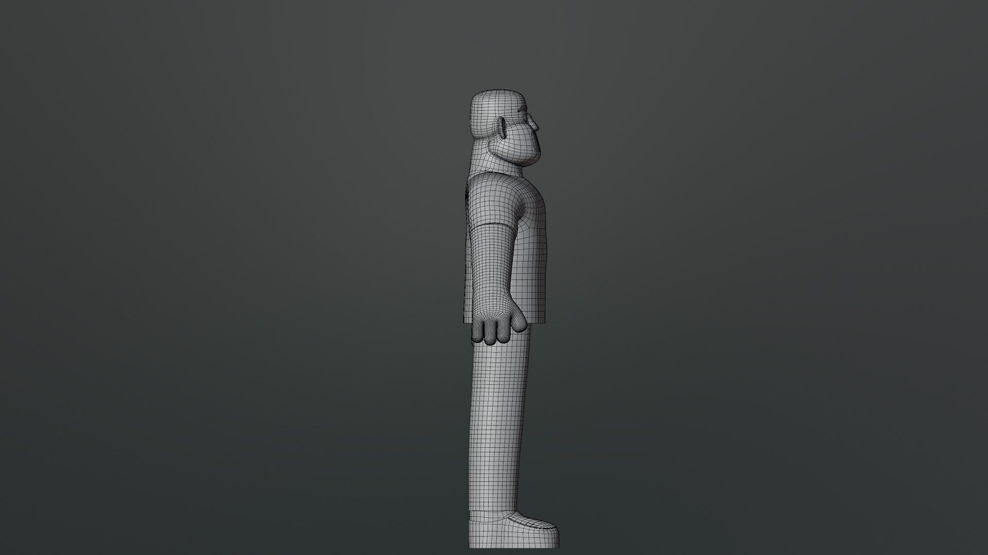 Minimal Man Character Low-poly 3D model_23