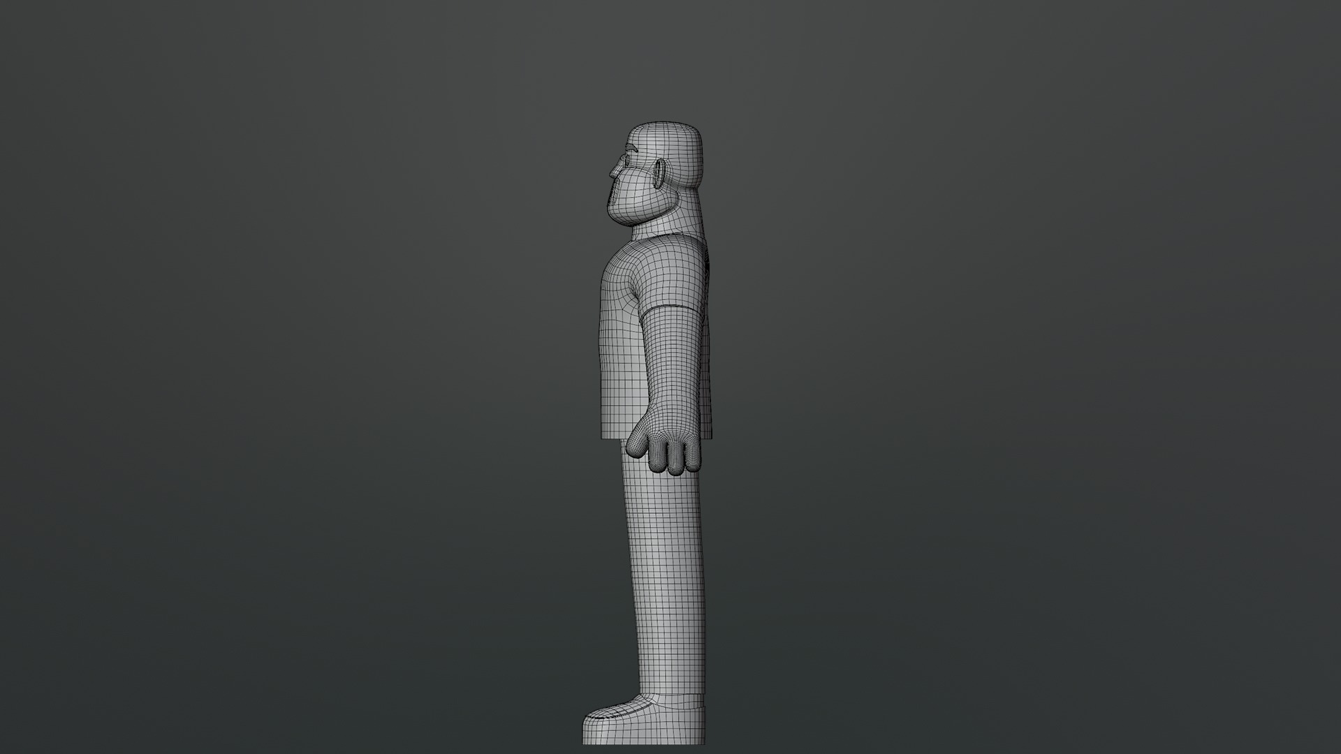 Minimal Man Character Low-poly 3D model_25