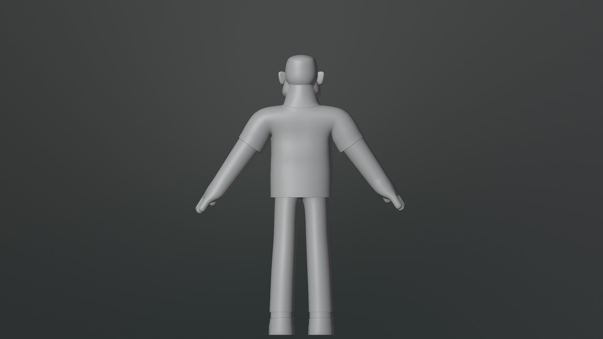 Minimal Man Character Low-poly 3D model_20
