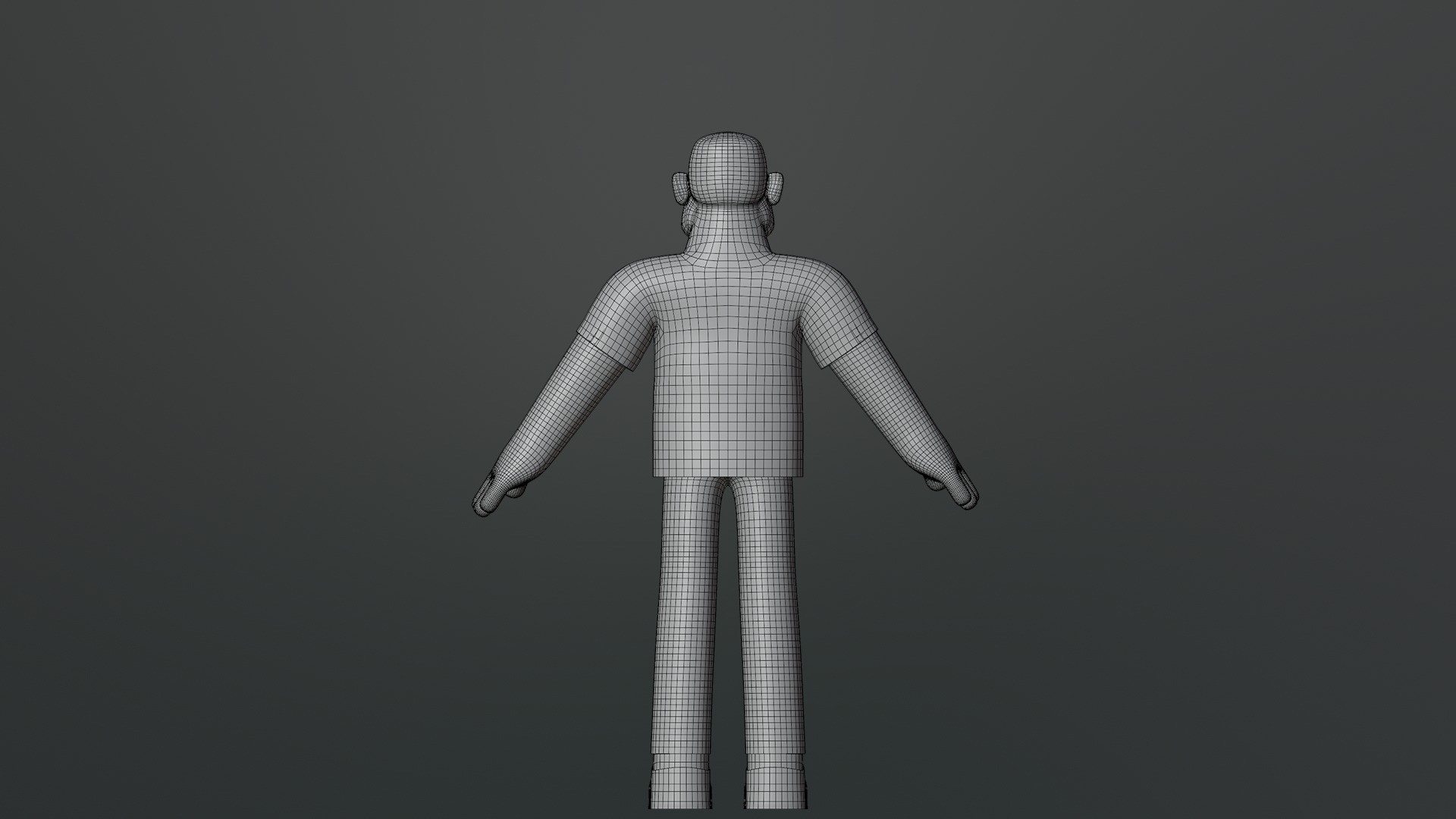 Minimal Man Character Low-poly 3D model_24