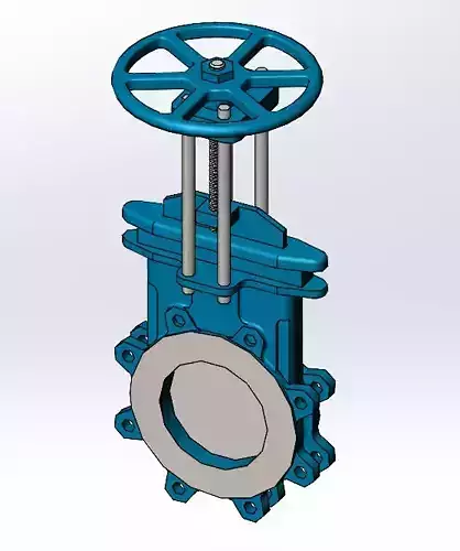 6 inch Knife Gate Valve Epoxy coated body
