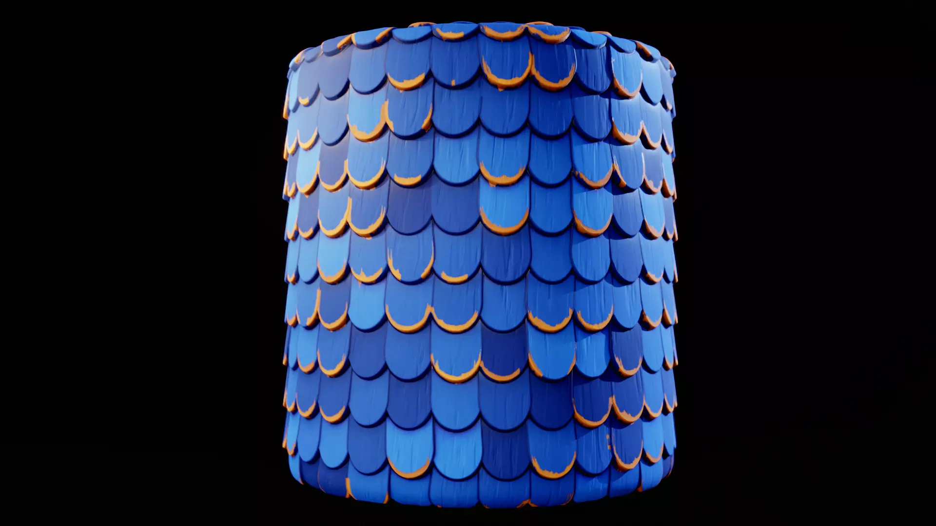 Stylized painted wooden roof seamless PBR material texture Texture_0