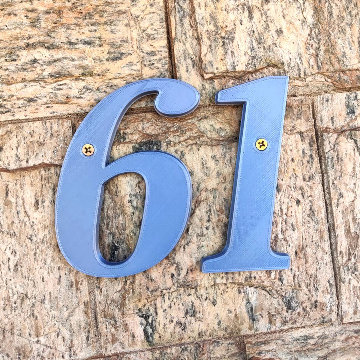 House Numbers 0-9 - Easy to Set and Align - Printable STL 3D print model_10