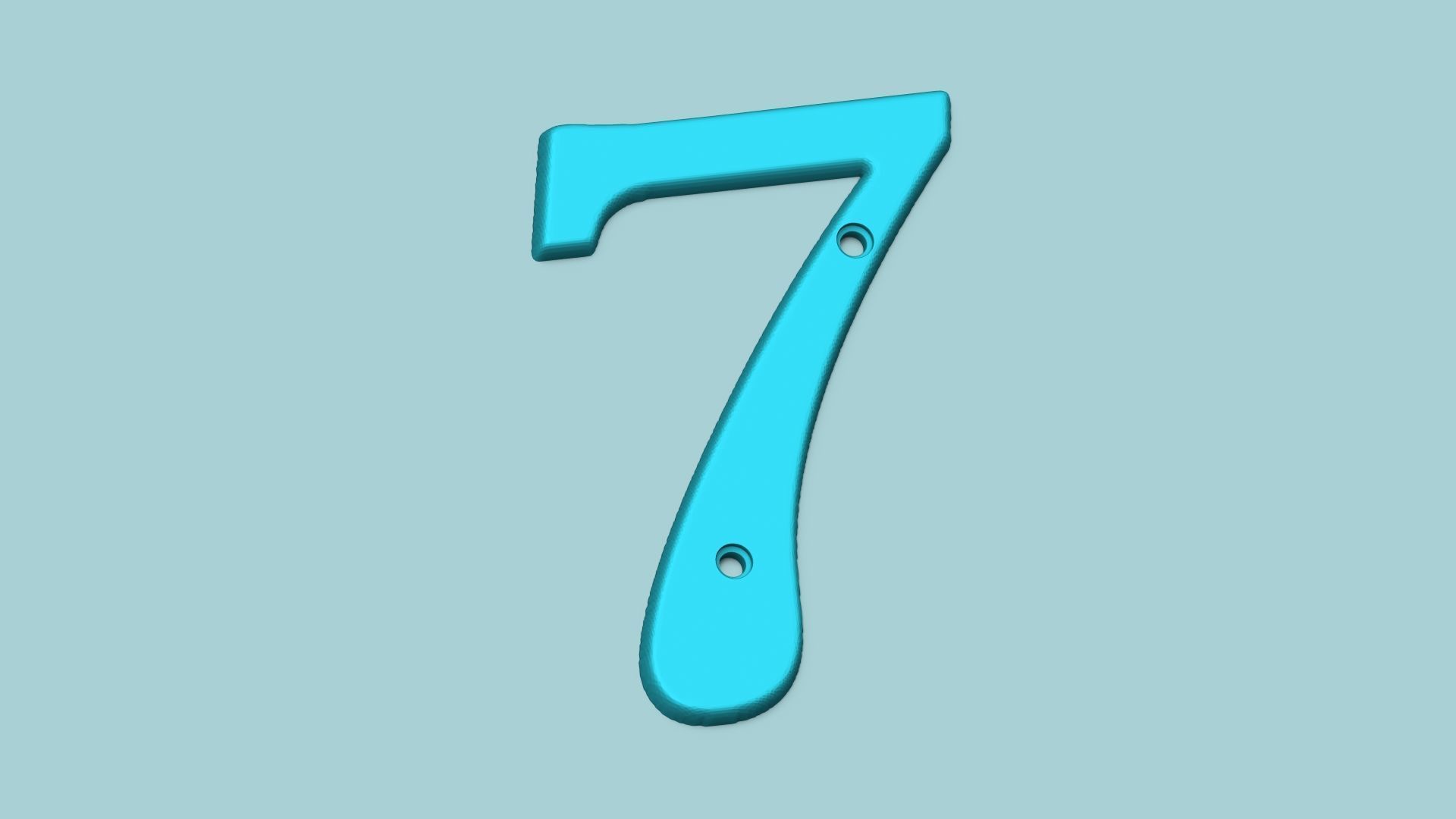 House Numbers 0-9 - Easy to Set and Align - Printable STL 3D print model_7