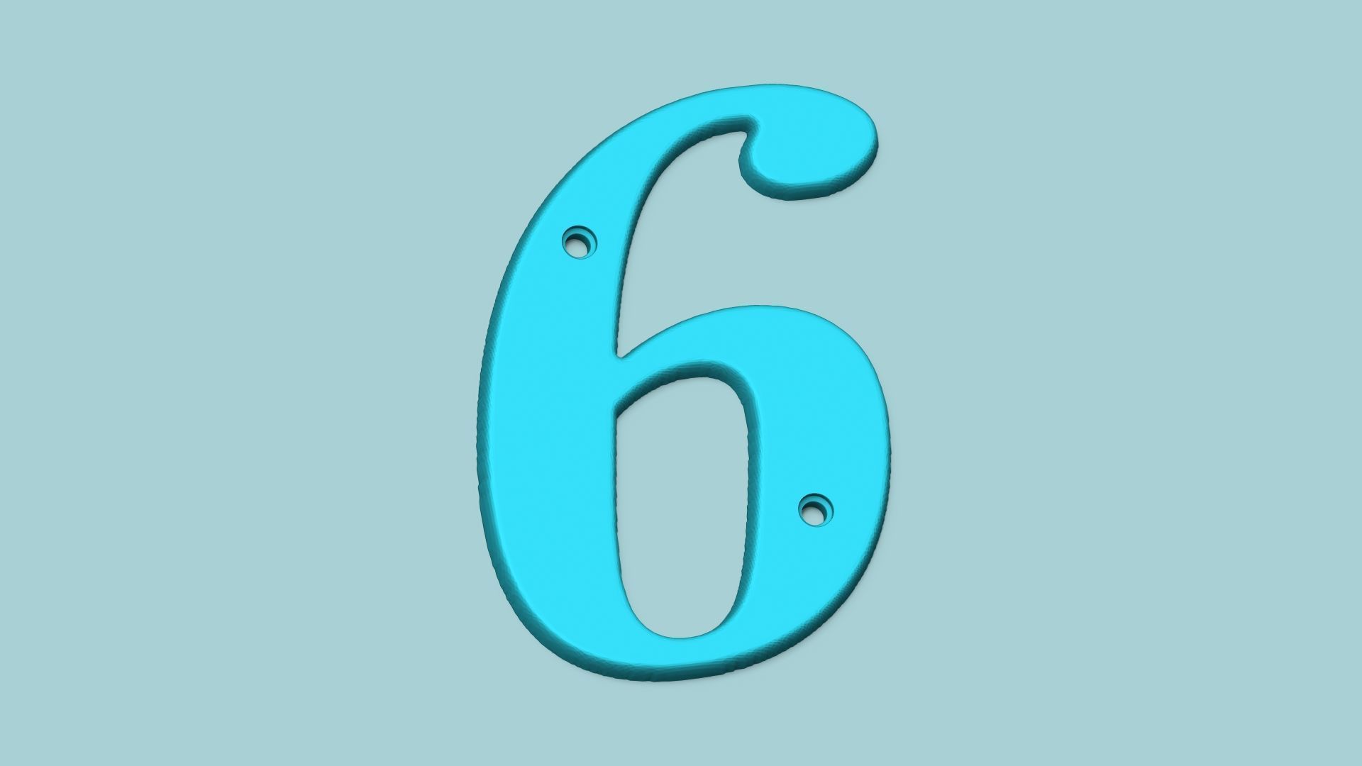 House Numbers 0-9 - Easy to Set and Align - Printable STL 3D print model_2