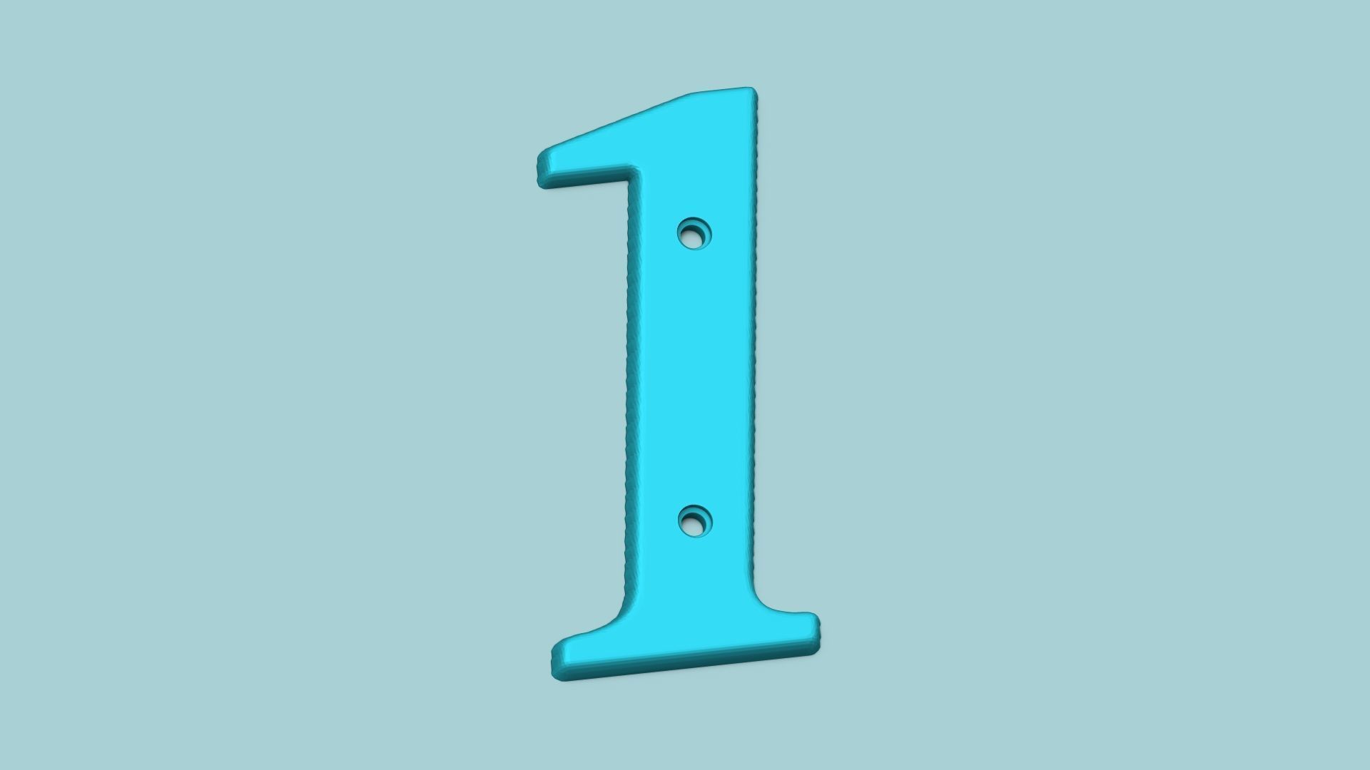 House Numbers 0-9 - Easy to Set and Align - Printable STL 3D print model_15