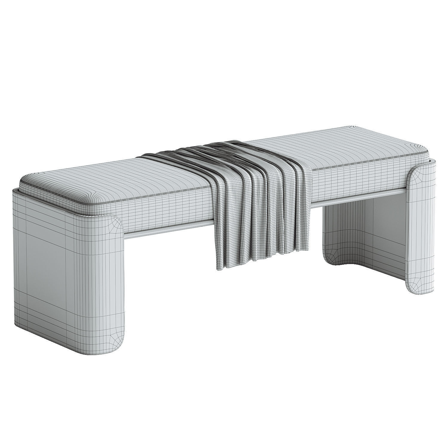 Jodie Bench 3D model_2