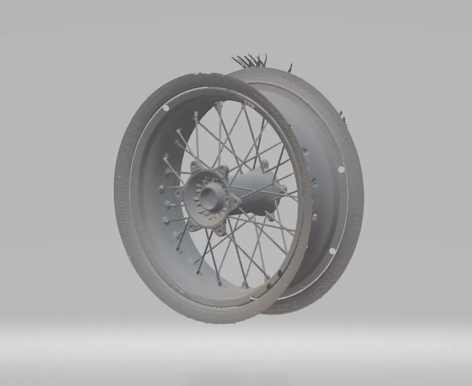 Aprilia SXV550 rear hub wheel scan 3D model