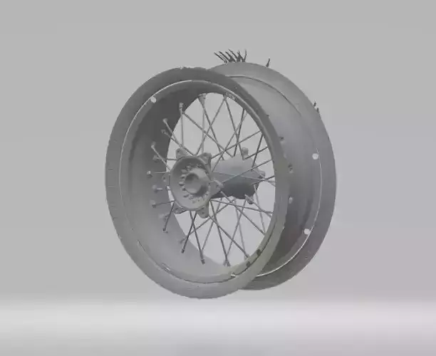 Aprilia SXV550 rear hub wheel scan