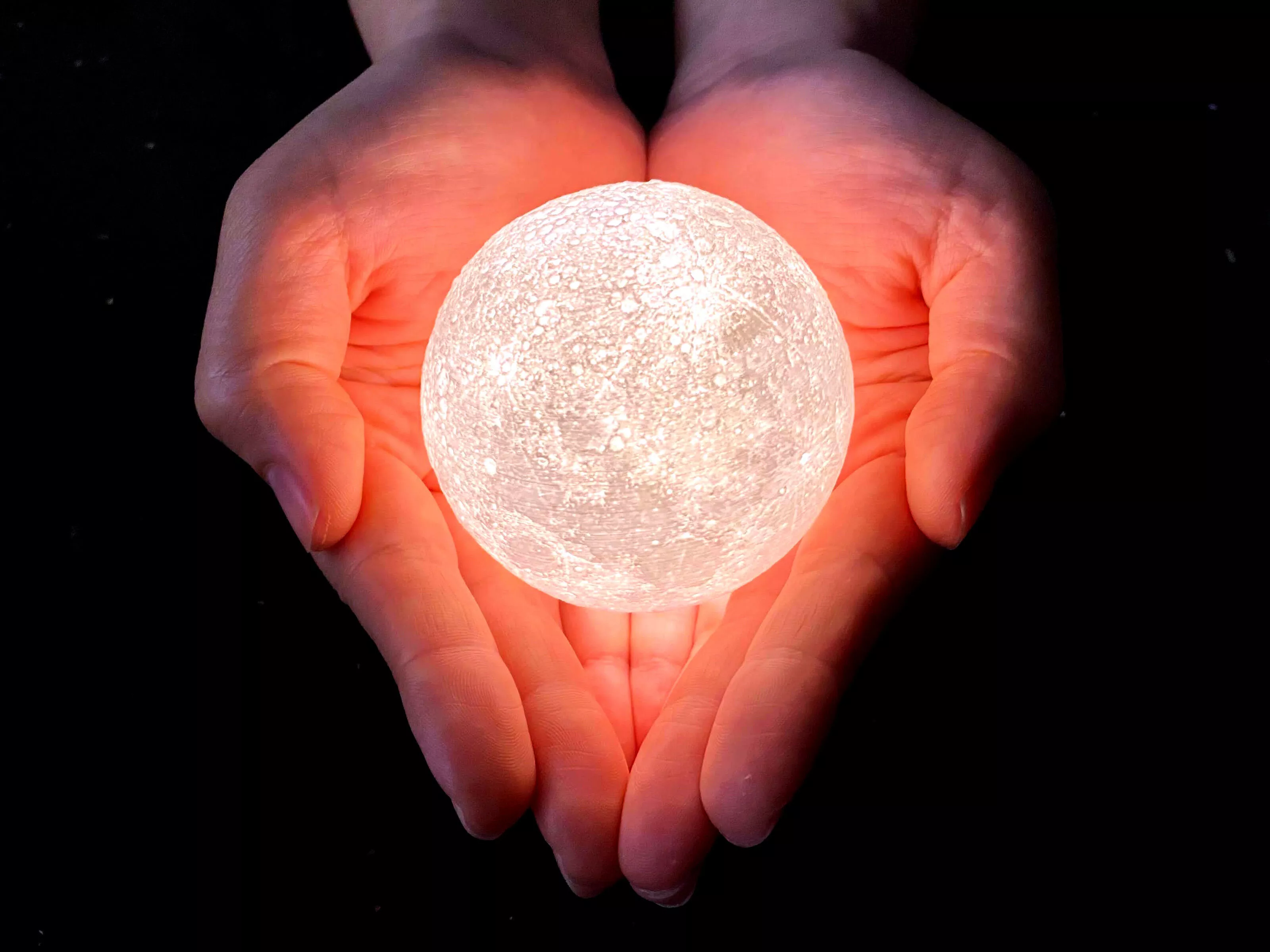 NASA CGI Moon Kit 2019 Moon Lamp 920mm 3D print model