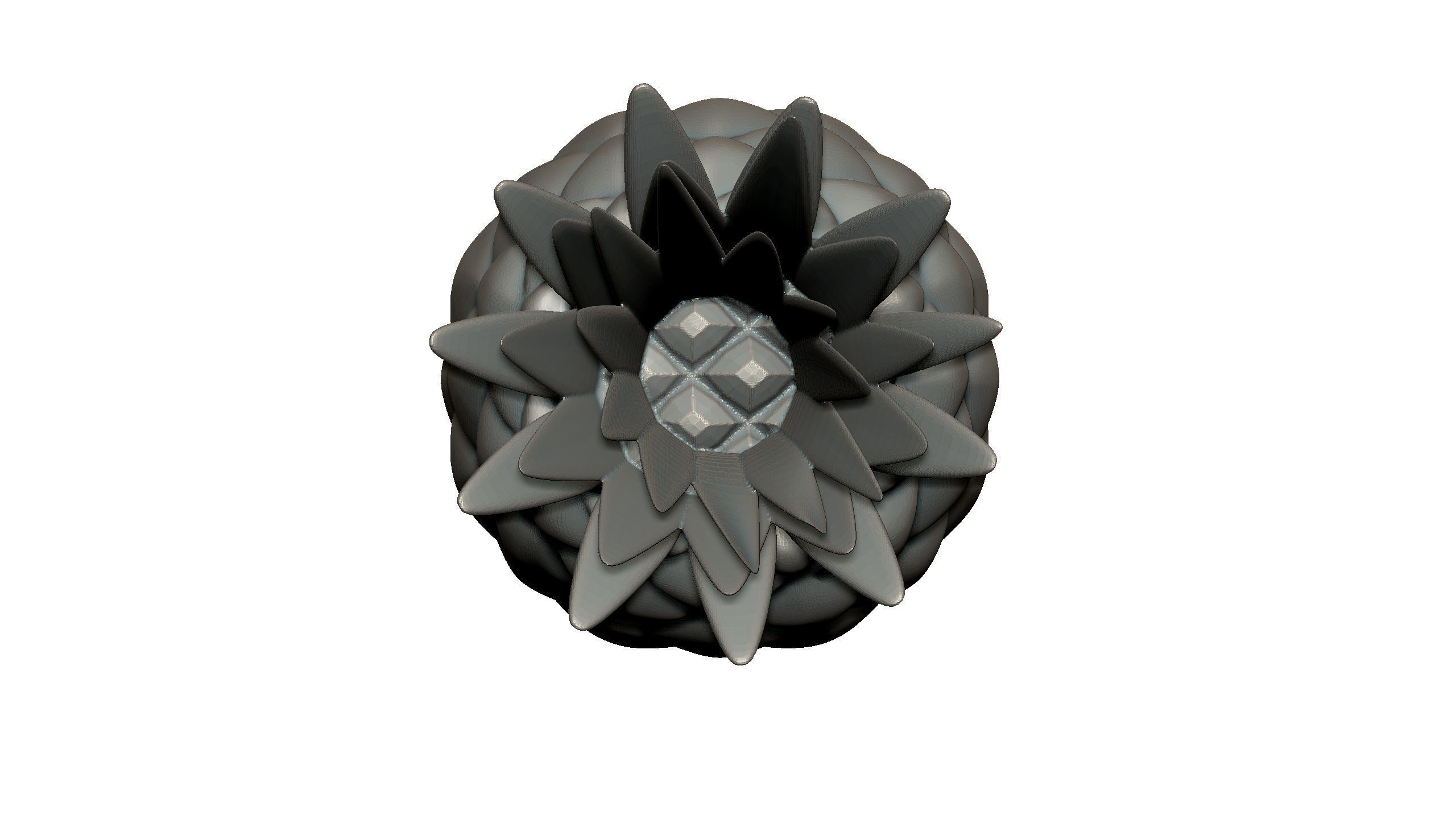 pineapple 3D print model_3