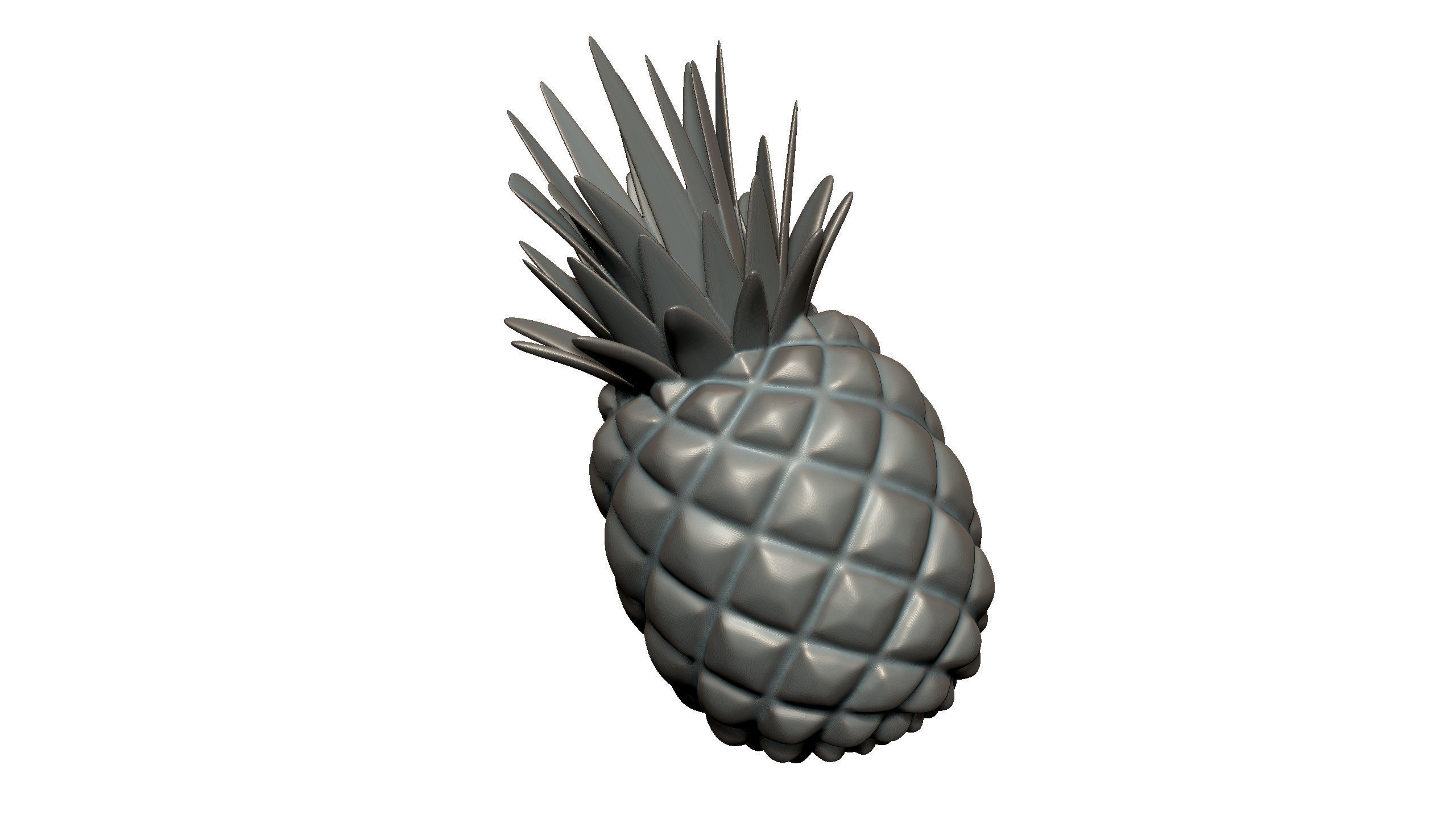 pineapple 3D print model_4