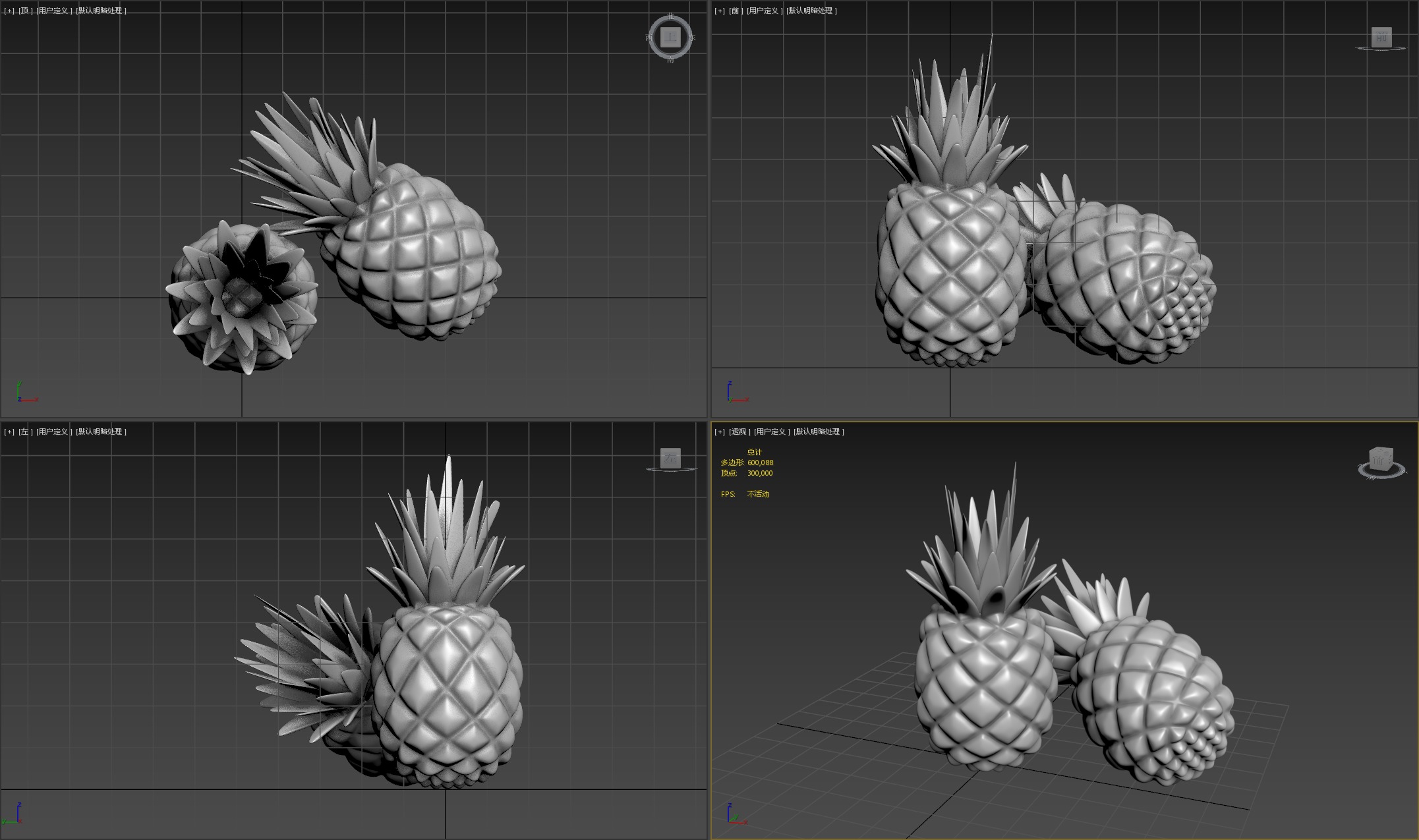 pineapple 3D print model_5