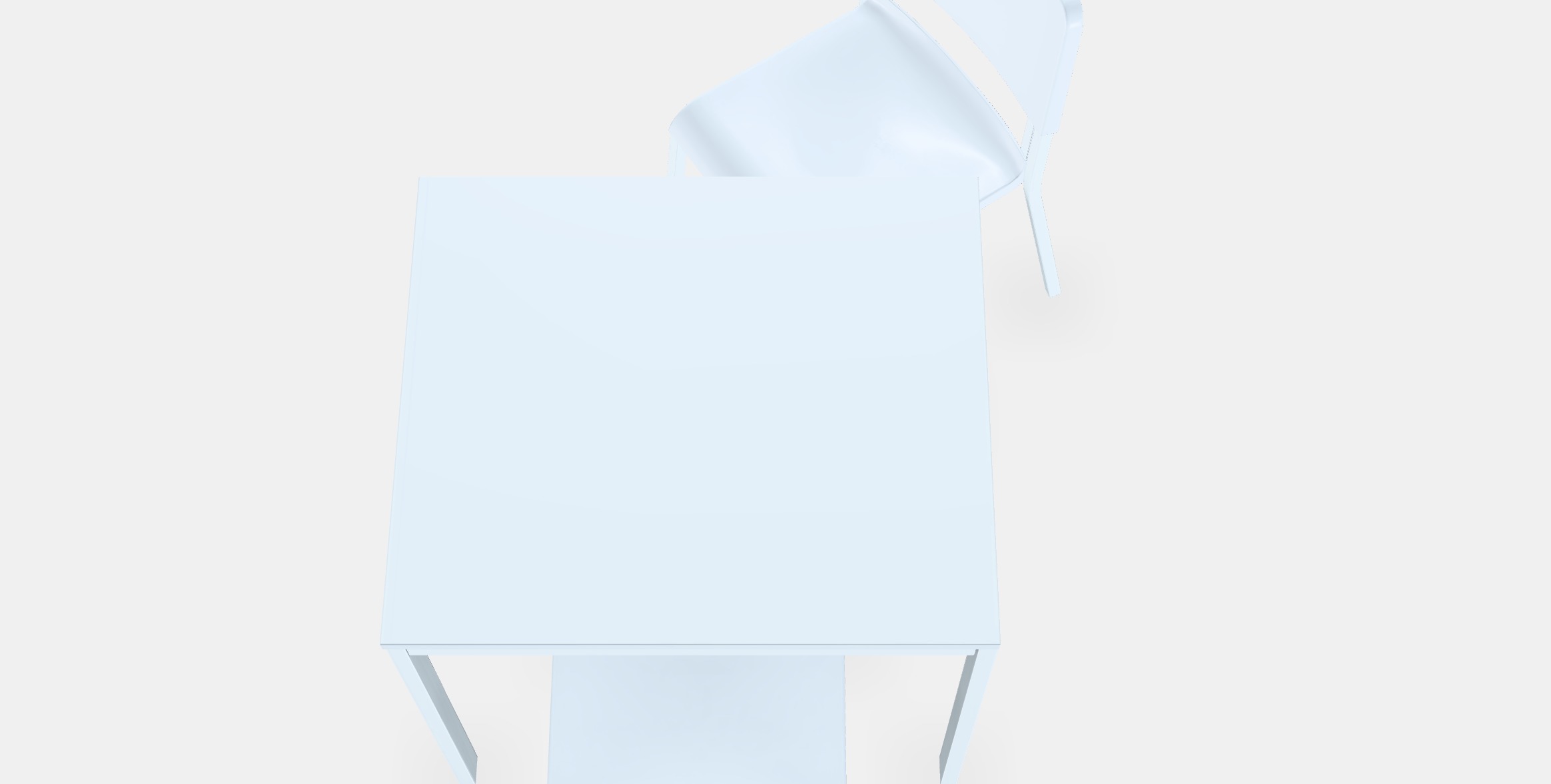 VANGSTA - TEODORES Table and 2 chairs Low-poly 3D model_4