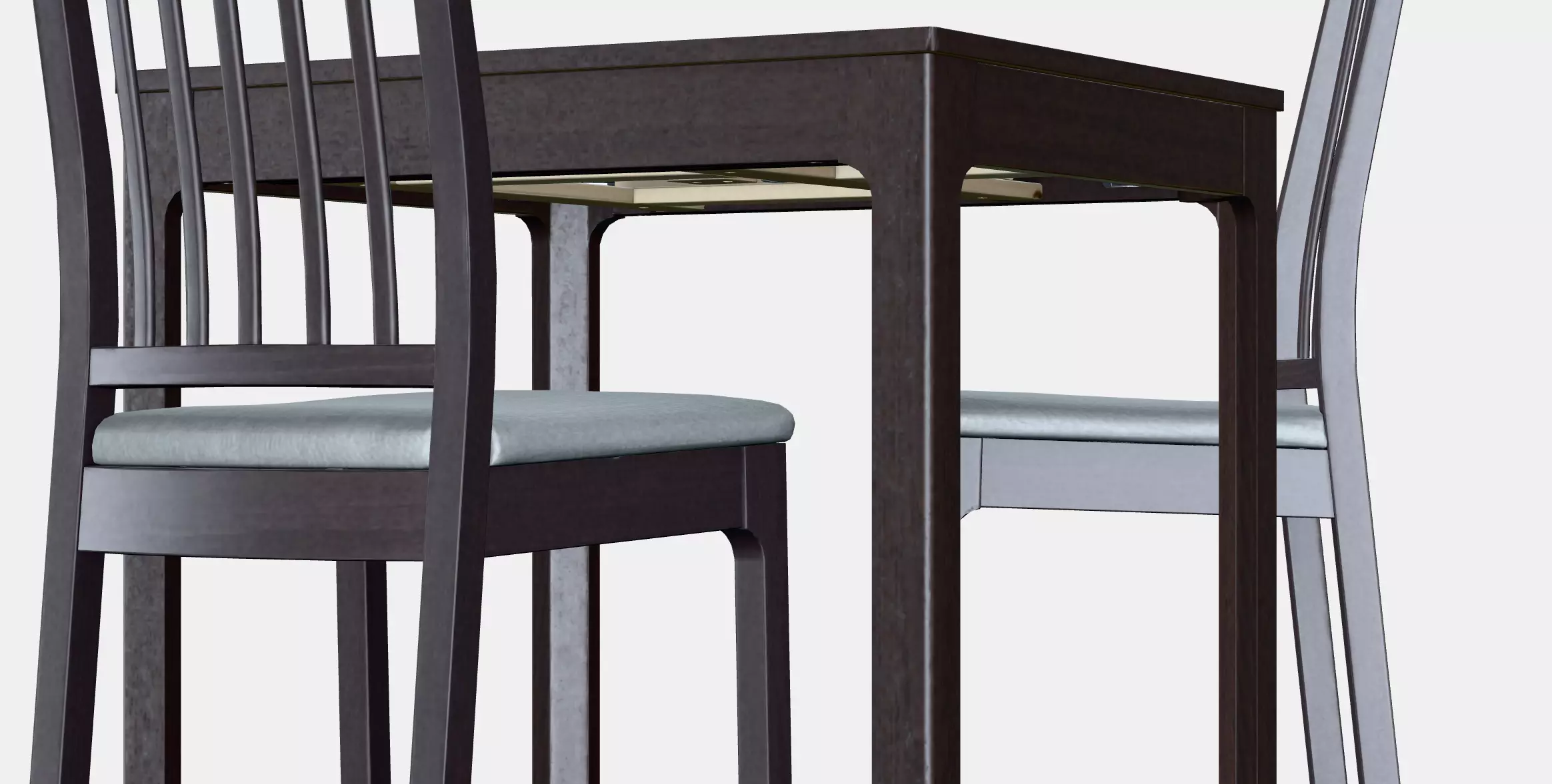 EKEDALEN - EKEDALEN Table and 2 chairs 1 Low-poly 3D model_0