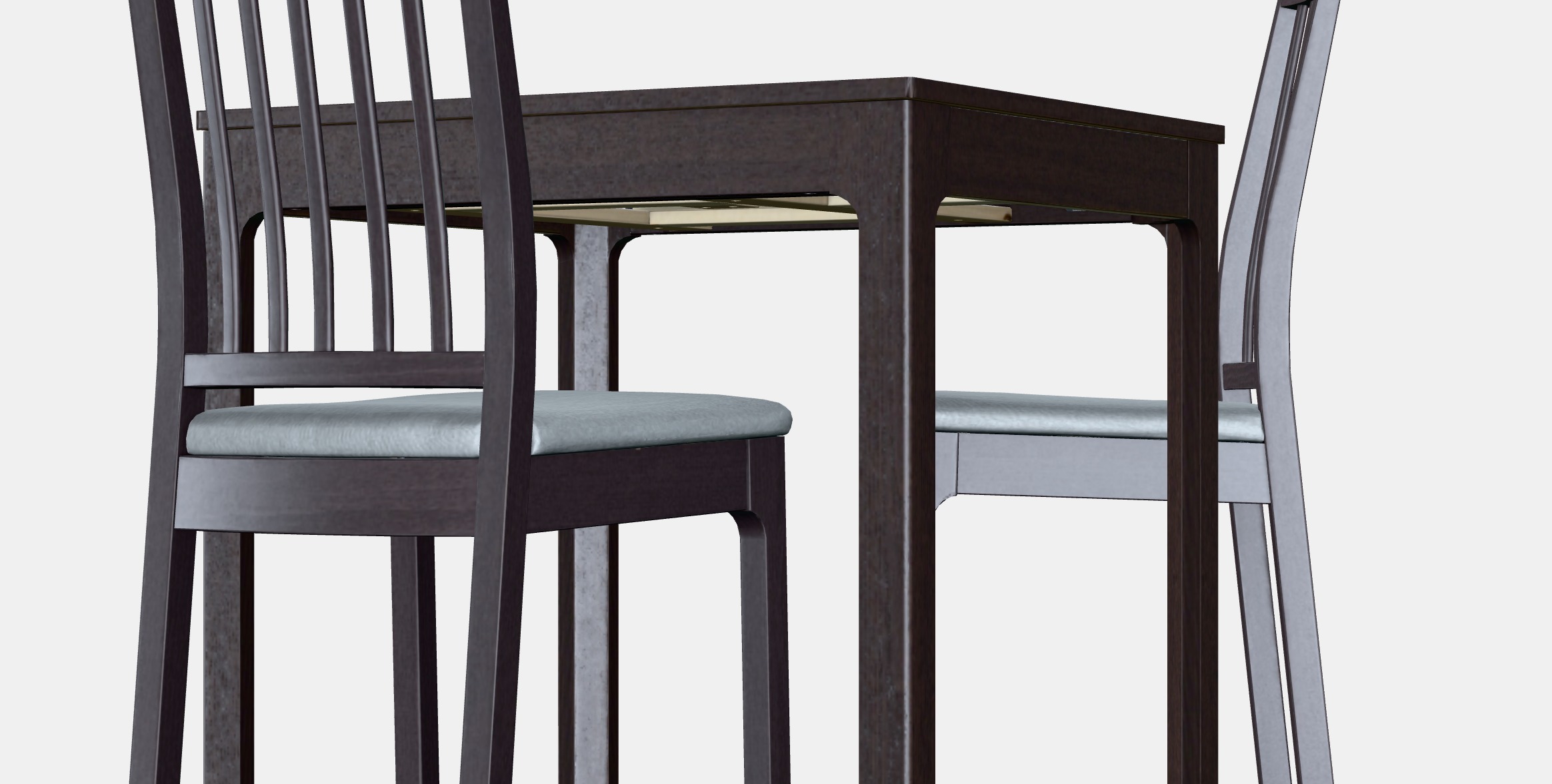 EKEDALEN - EKEDALEN Table and 2 chairs 1 Low-poly 3D model_8