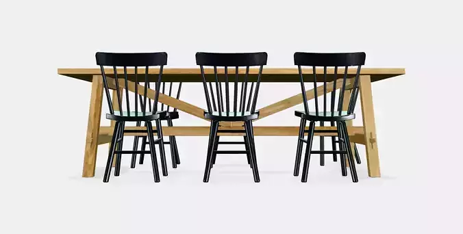 MOCKELBY - NORRARYD Table and 6 chairs