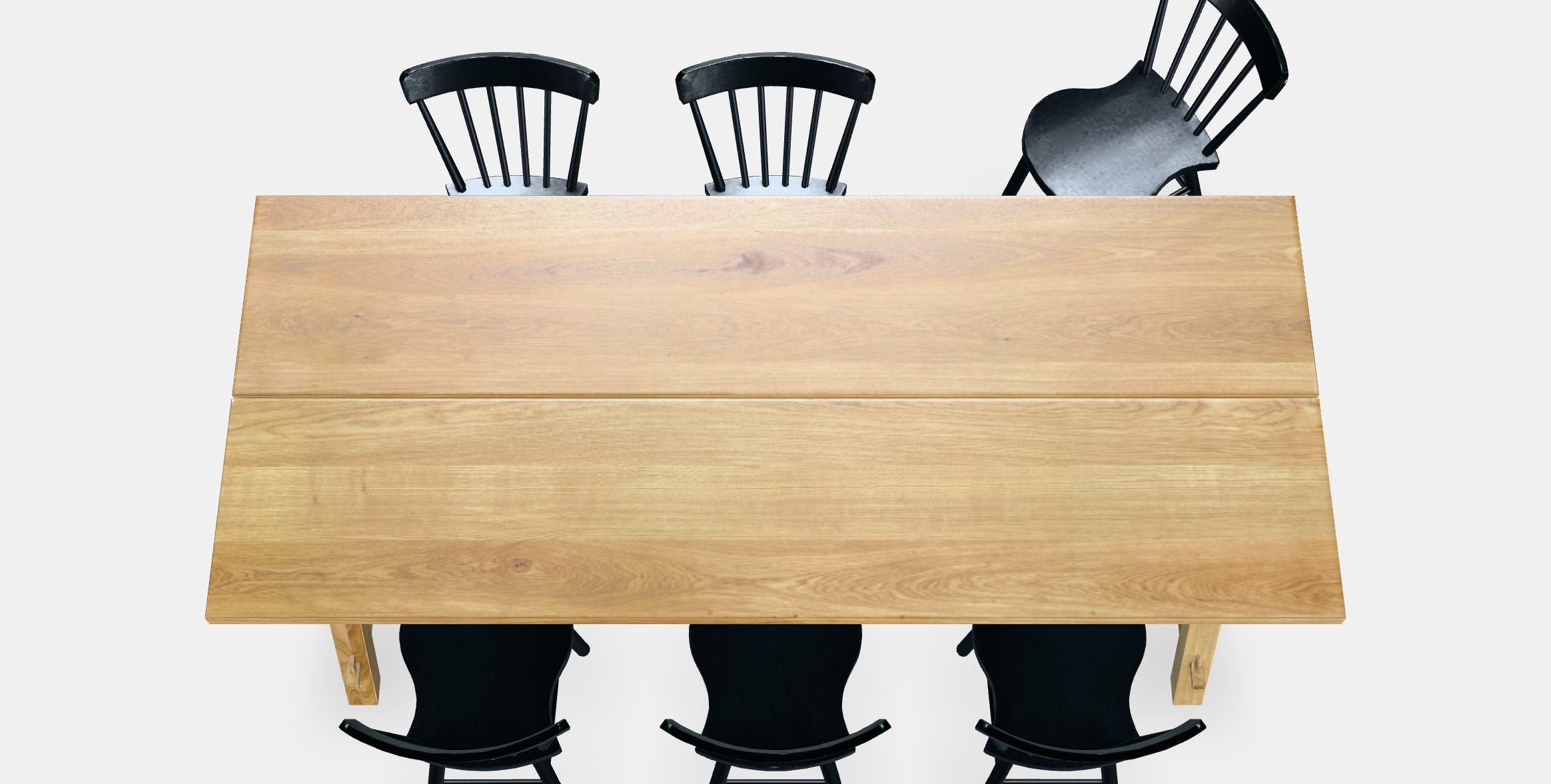 MOCKELBY - NORRARYD Table and 6 chairs Low-poly 3D model_11