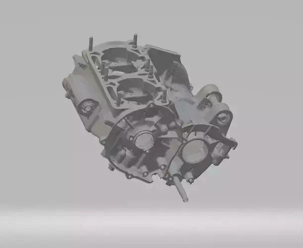 Yamaha TZR250 engine casings scan 3D model