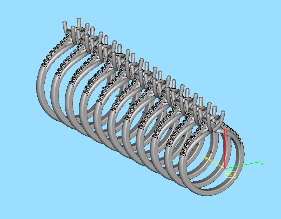 Petite Solitaire Engagement Ring 5mm stone Half Carat Gem 3D print model_47
