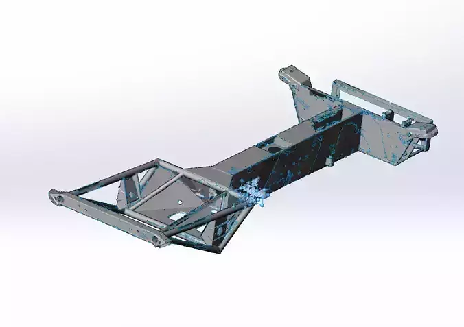 Lotus Esprit Chassis scan and Reverse engineered 3D model
