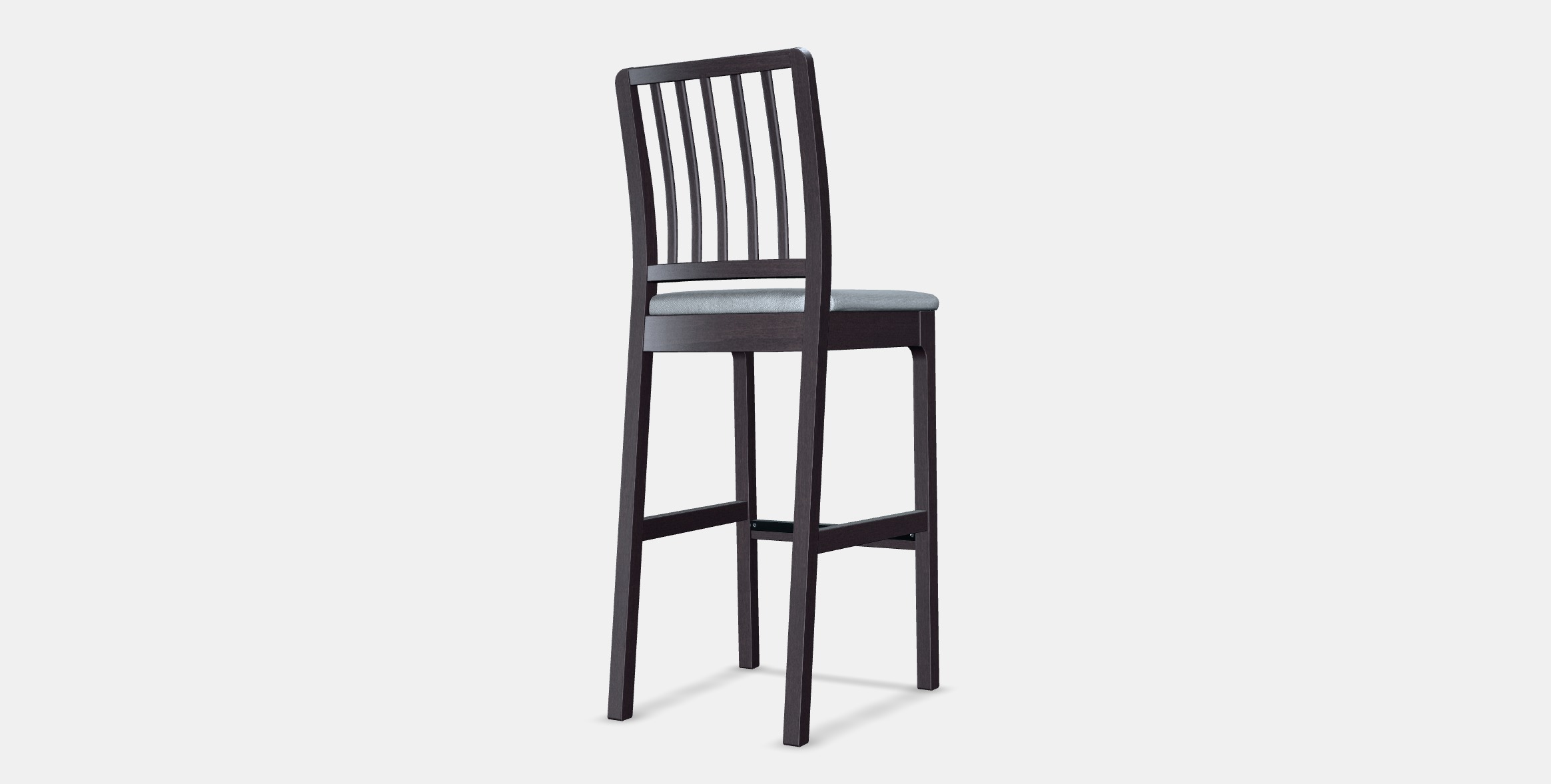 EKEDALEN Bar stool with backrest 2 Low-poly 3D model_2