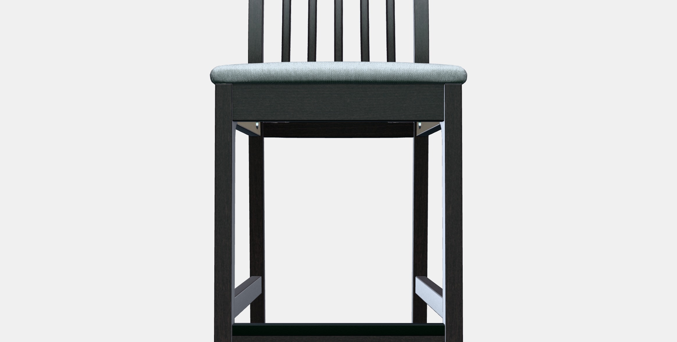 EKEDALEN Bar stool with backrest 2 Low-poly 3D model_10