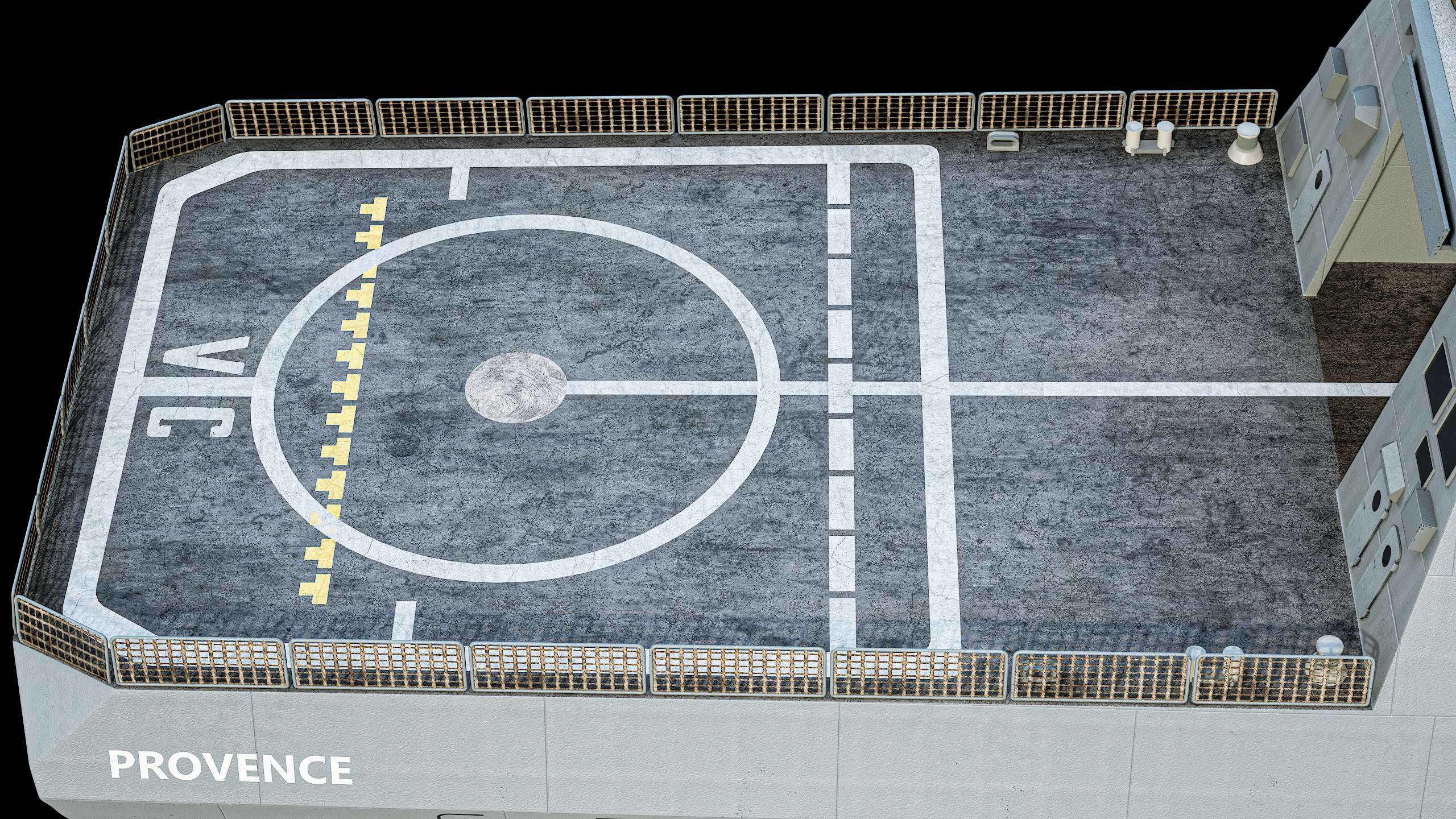 FREMM Aquitaine Class Frigate PBR Low-poly 3D model_40