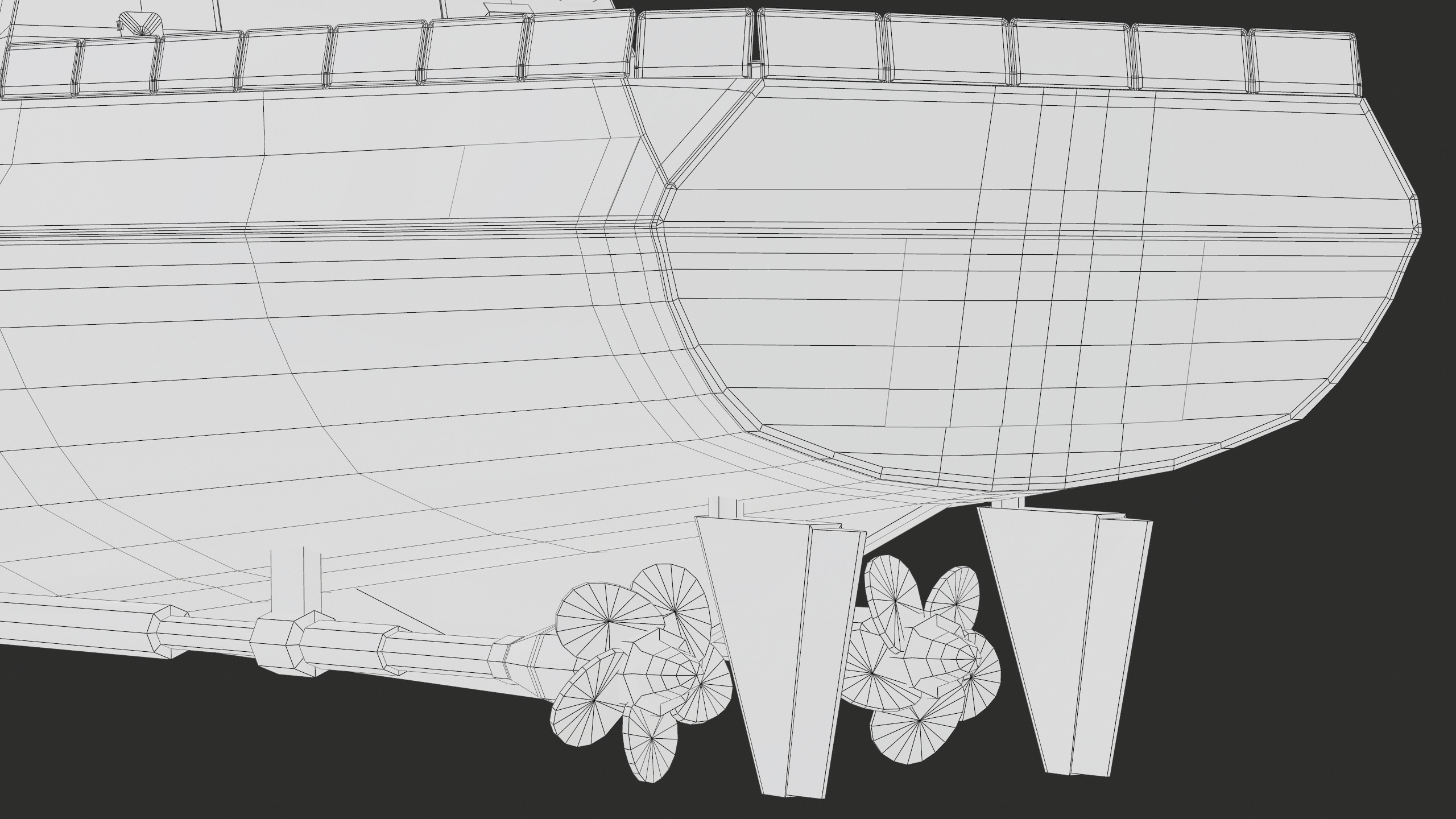 FREMM Aquitaine Class Frigate PBR Low-poly 3D model_78