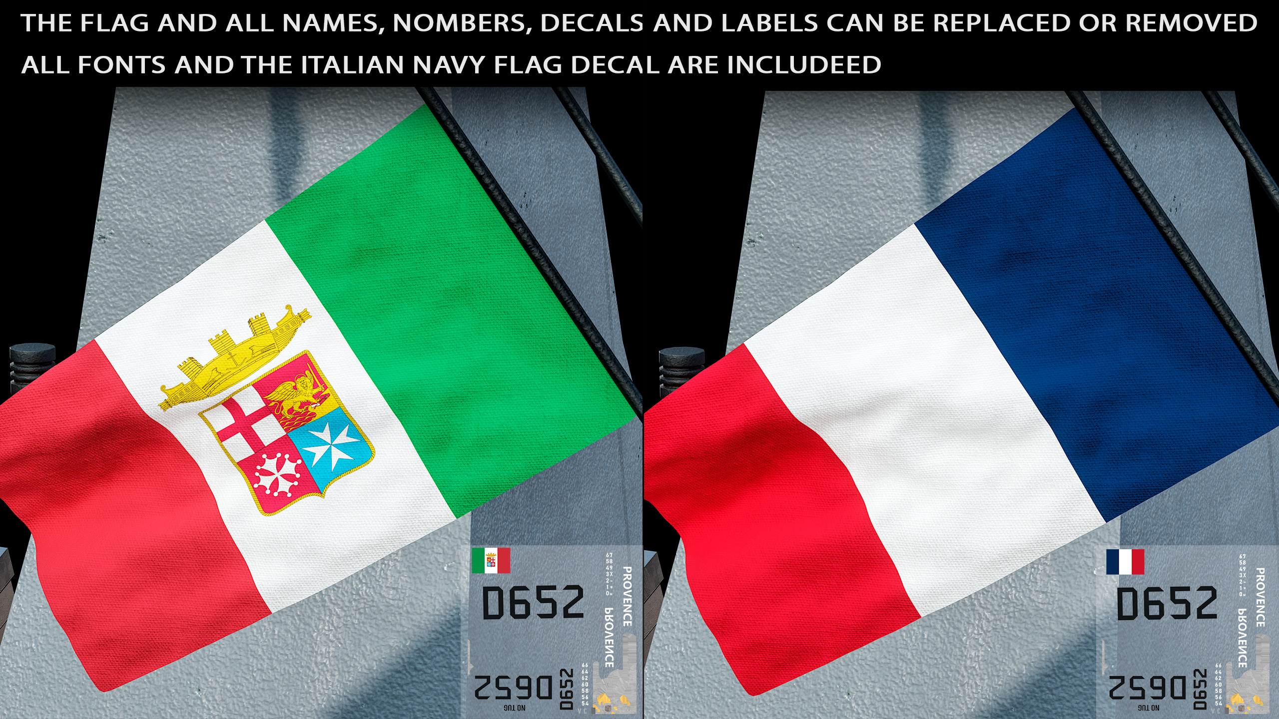 FREMM Aquitaine Class Frigate PBR Low-poly 3D model_33