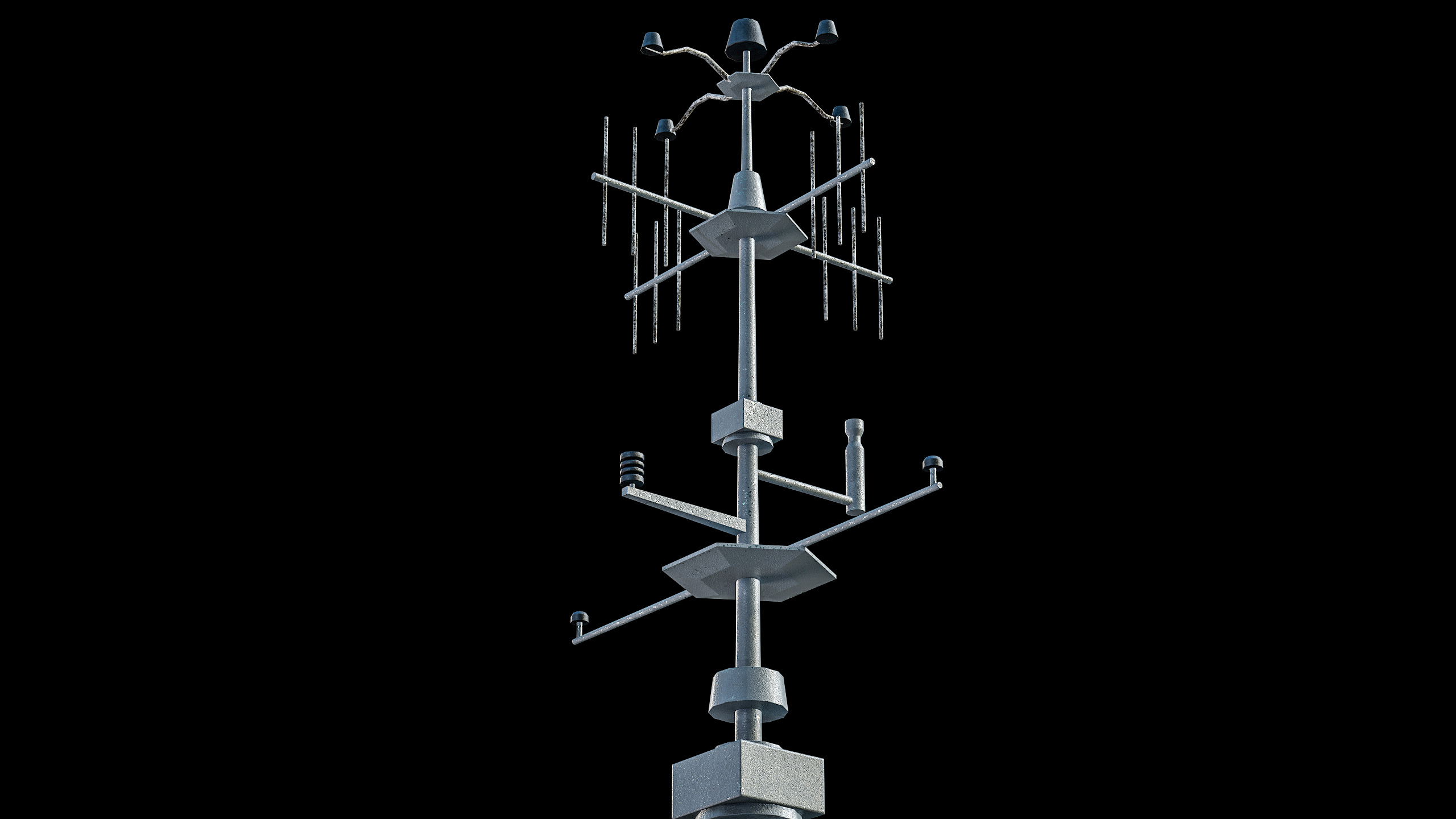 FREMM Aquitaine Class Frigate PBR Low-poly 3D model_31
