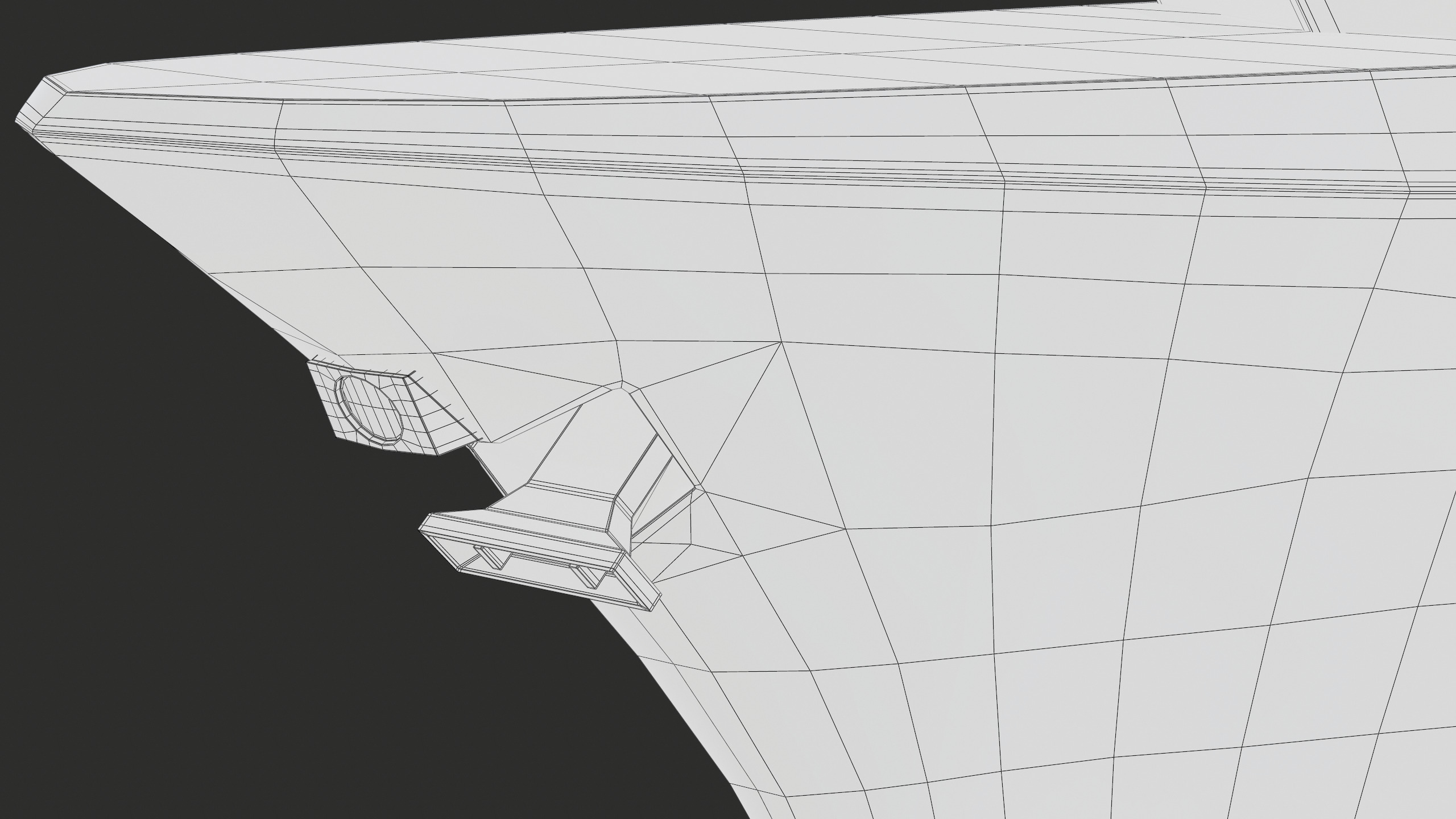 FREMM Aquitaine Class Frigate PBR Low-poly 3D model_79