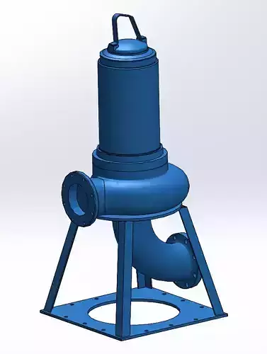 6 INCH Submersible sewage sludge pumps type ABS XFP 3D model