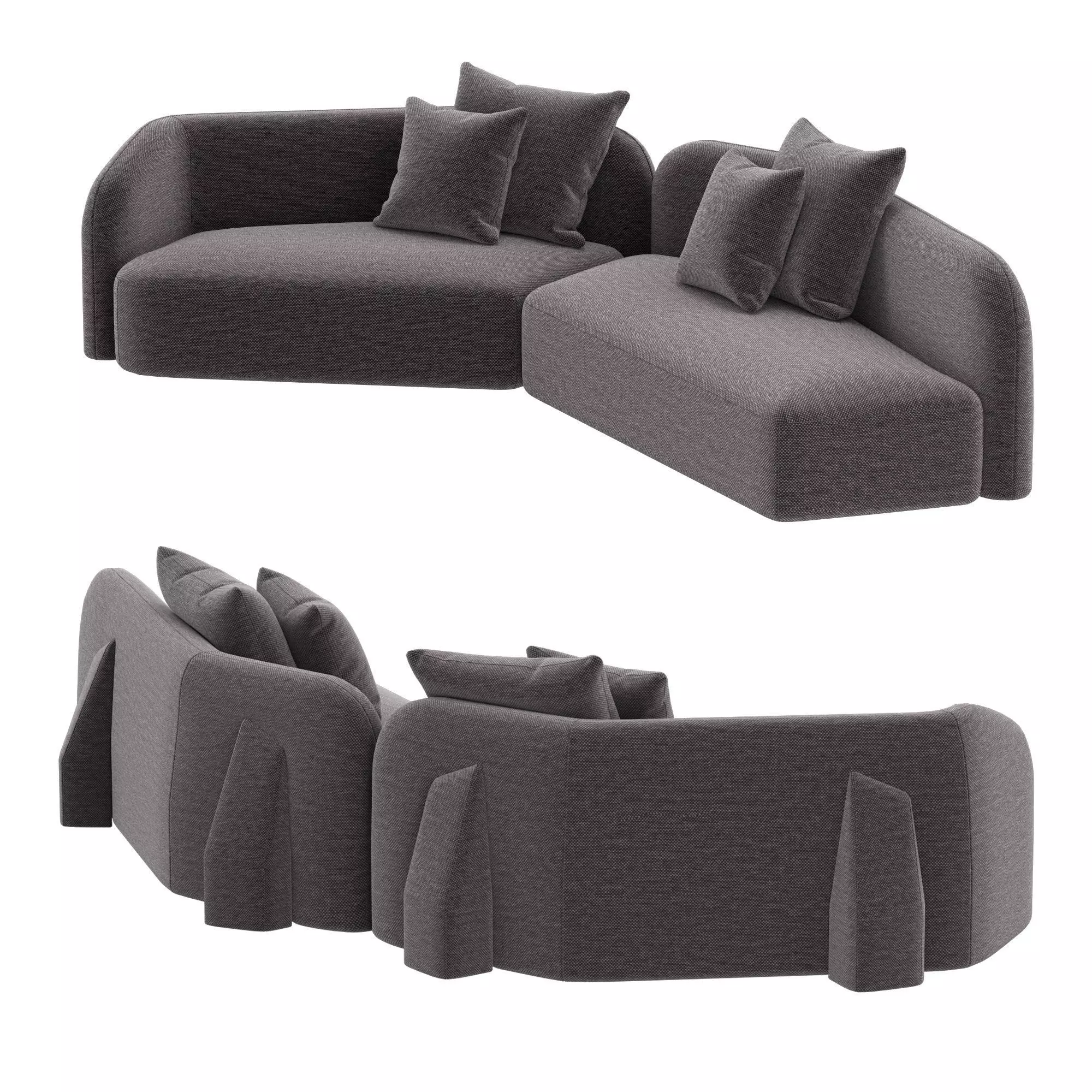 Sandy Cove Sectional 3D model_0