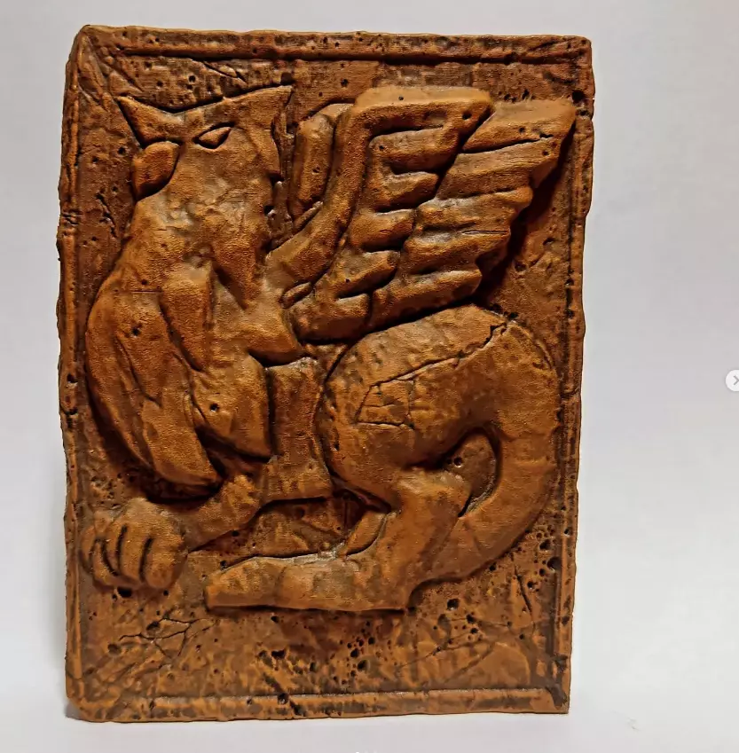 Stone Tablet The Winged Dragon Of Ra 3D print model_0