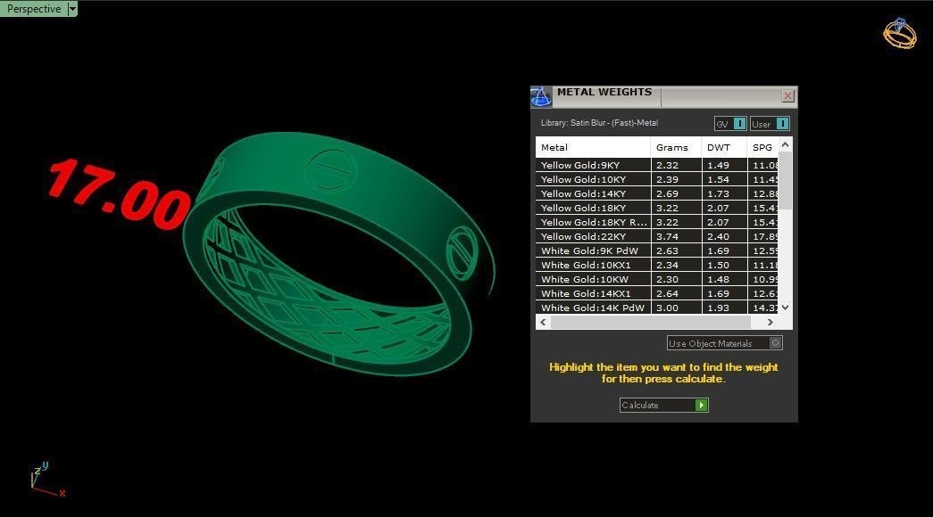Cart 6 sizes fusion rings  3D print model_5