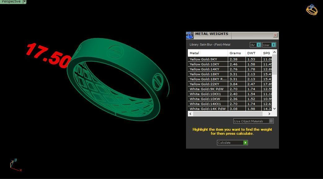Cart 6 sizes fusion rings  3D print model_6