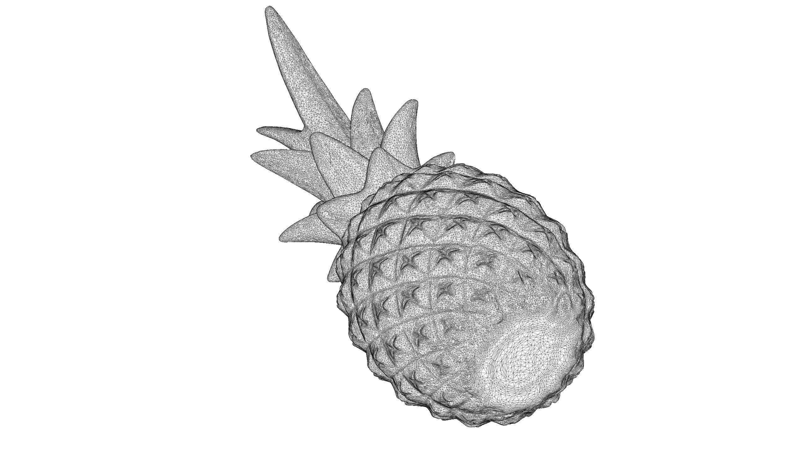 pineapple 3D print model_6