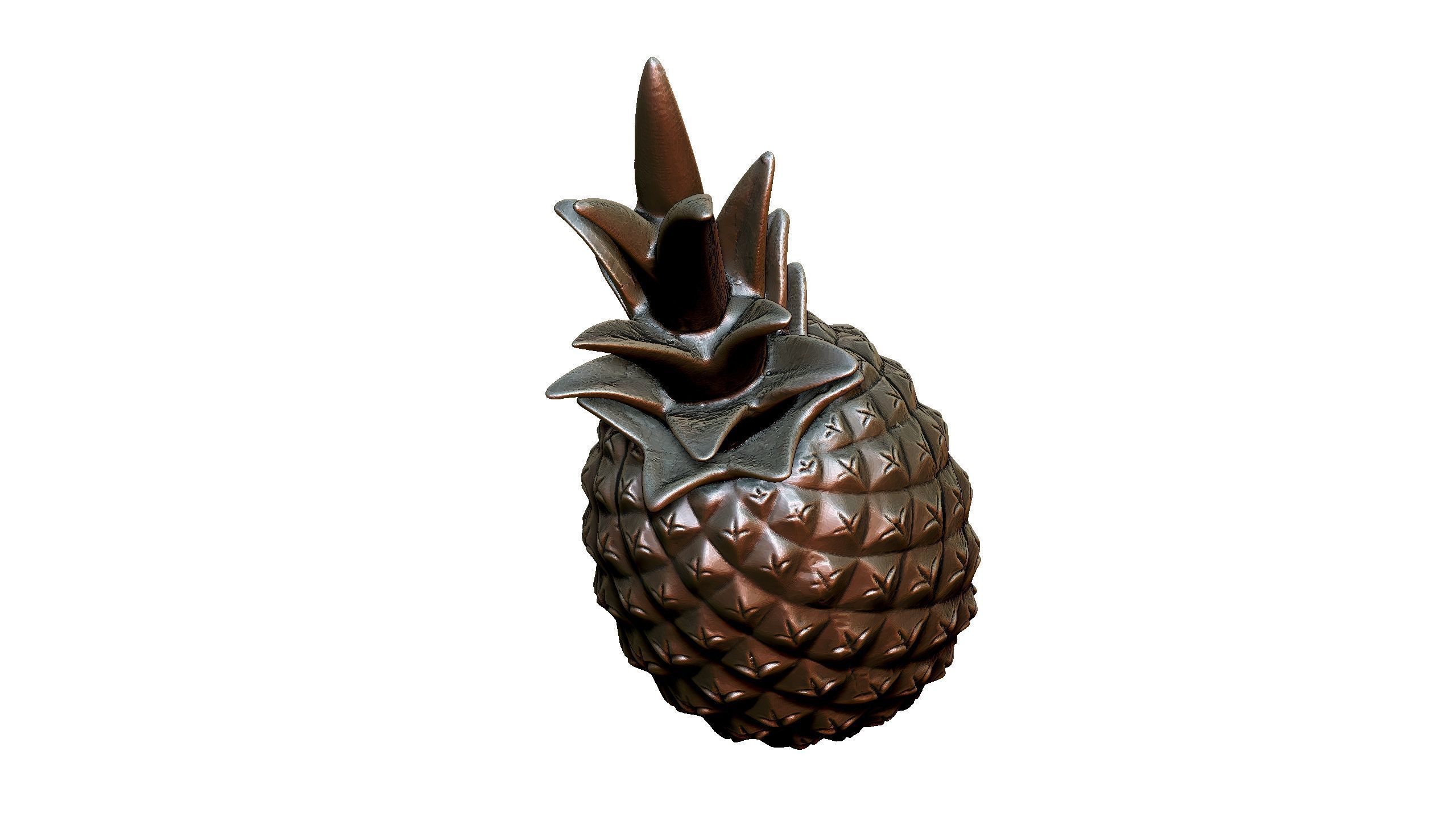 pineapple 3D print model_4