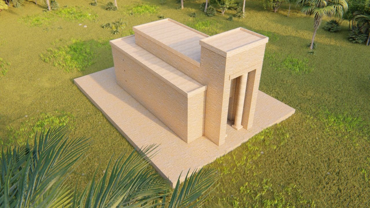 Zigurat ancient pyramid-Ziggurat Temple 3D model_13