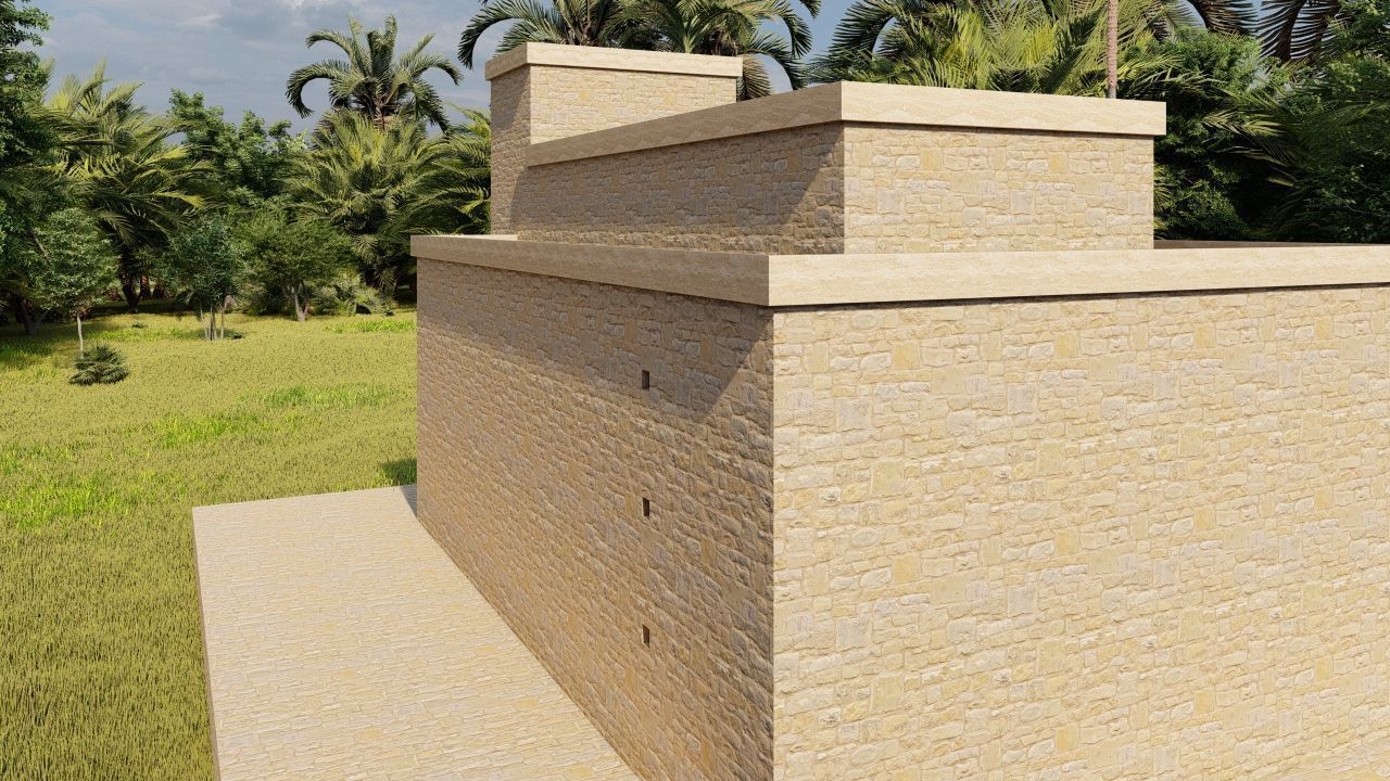 Zigurat ancient pyramid-Ziggurat Temple 3D model_8