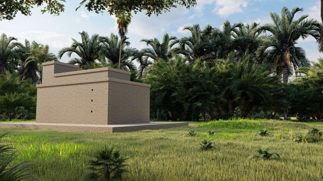 Zigurat ancient pyramid-Ziggurat Temple 3D model_7