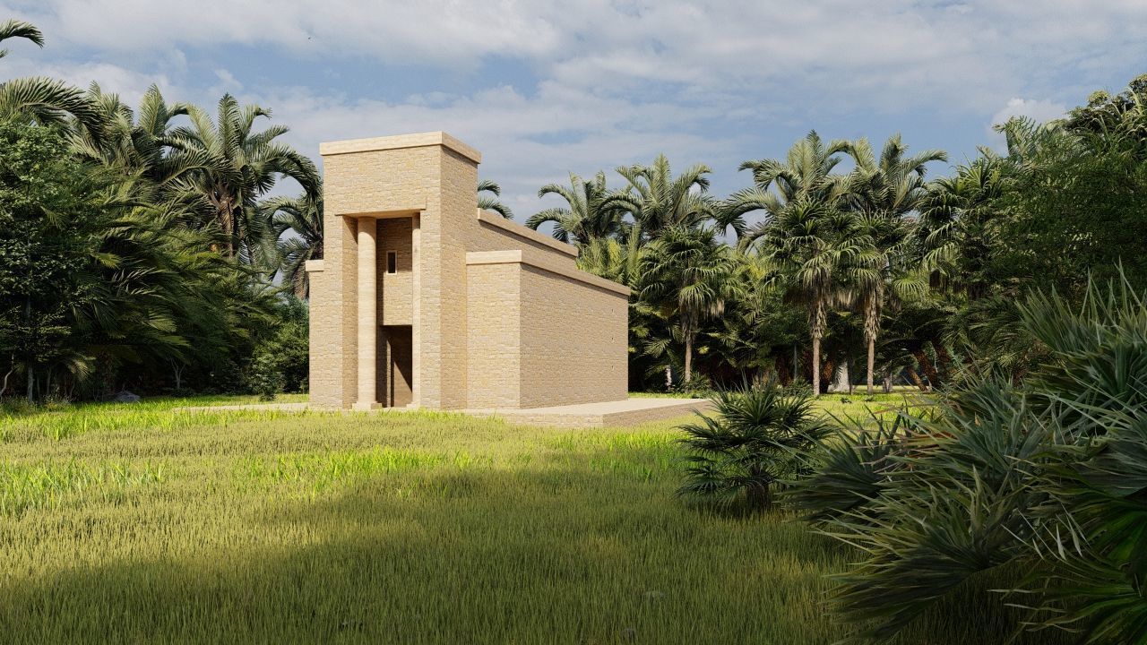 Zigurat ancient pyramid-Ziggurat Temple 3D model_2