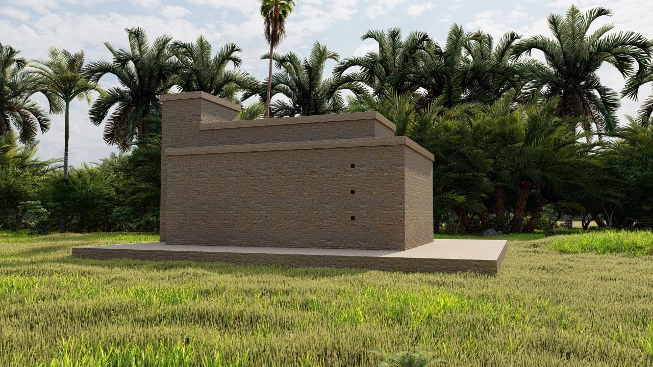 Zigurat ancient pyramid-Ziggurat Temple 3D model_12