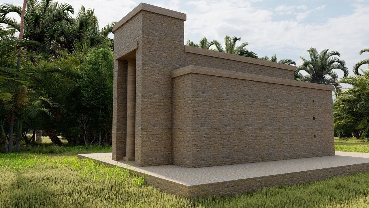 Zigurat ancient pyramid-Ziggurat Temple 3D model_10