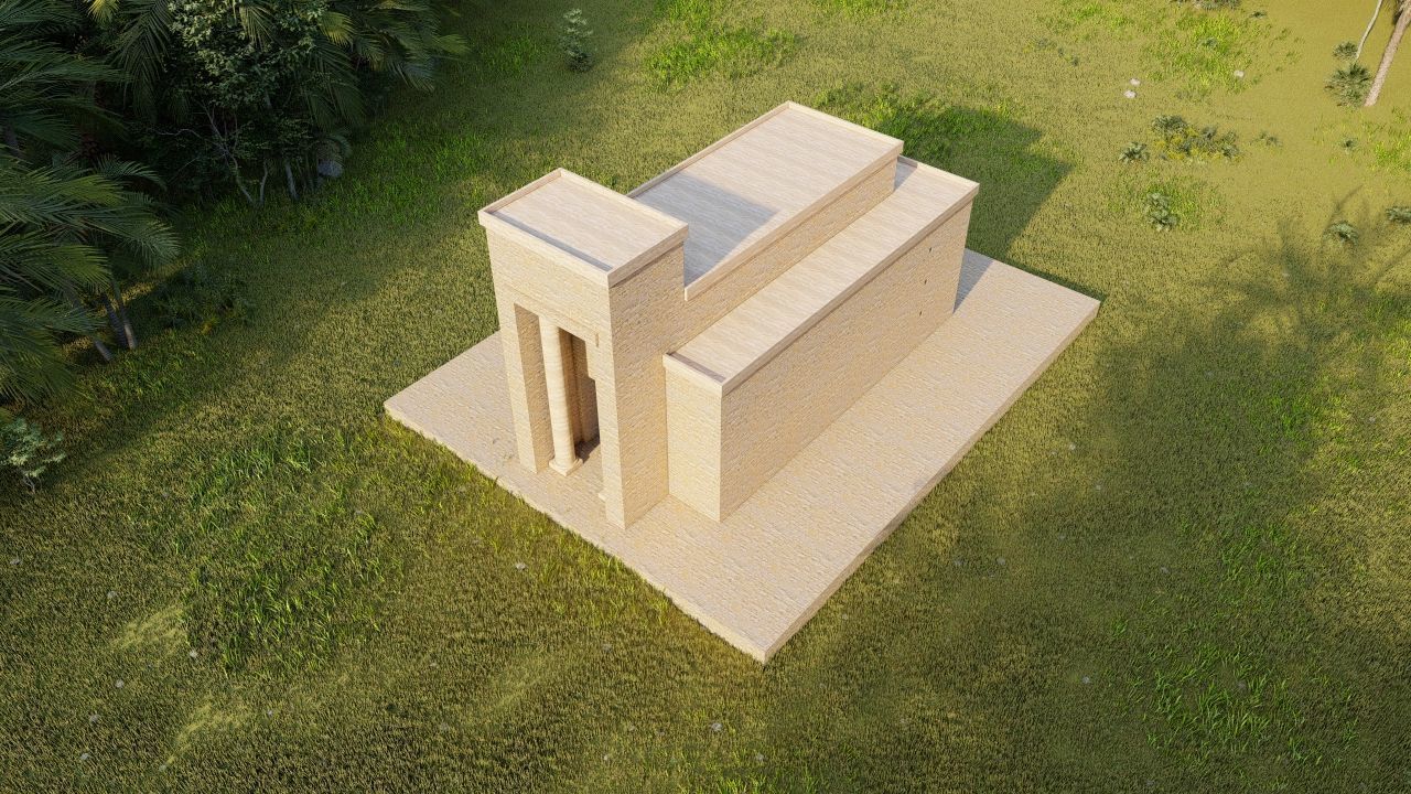 Zigurat ancient pyramid-Ziggurat Temple 3D model_5