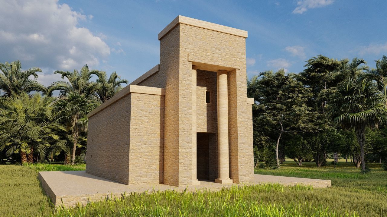 Zigurat ancient pyramid-Ziggurat Temple 3D model_9