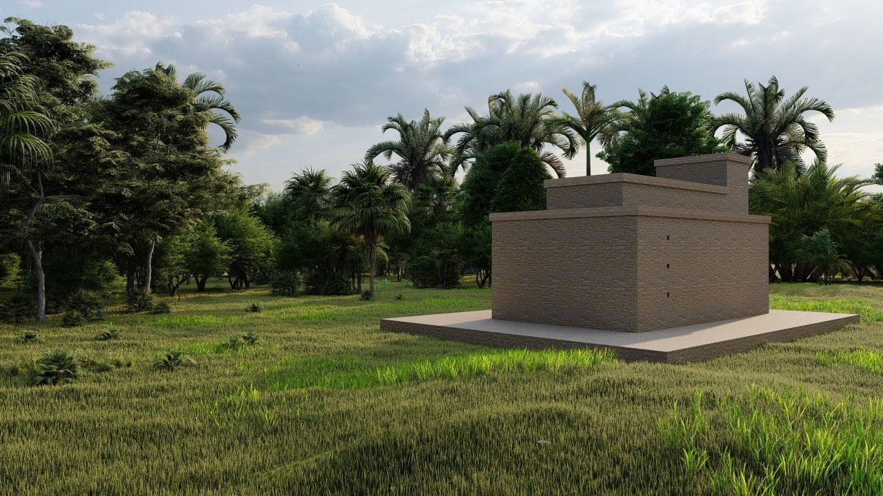 Zigurat ancient pyramid-Ziggurat Temple 3D model_6