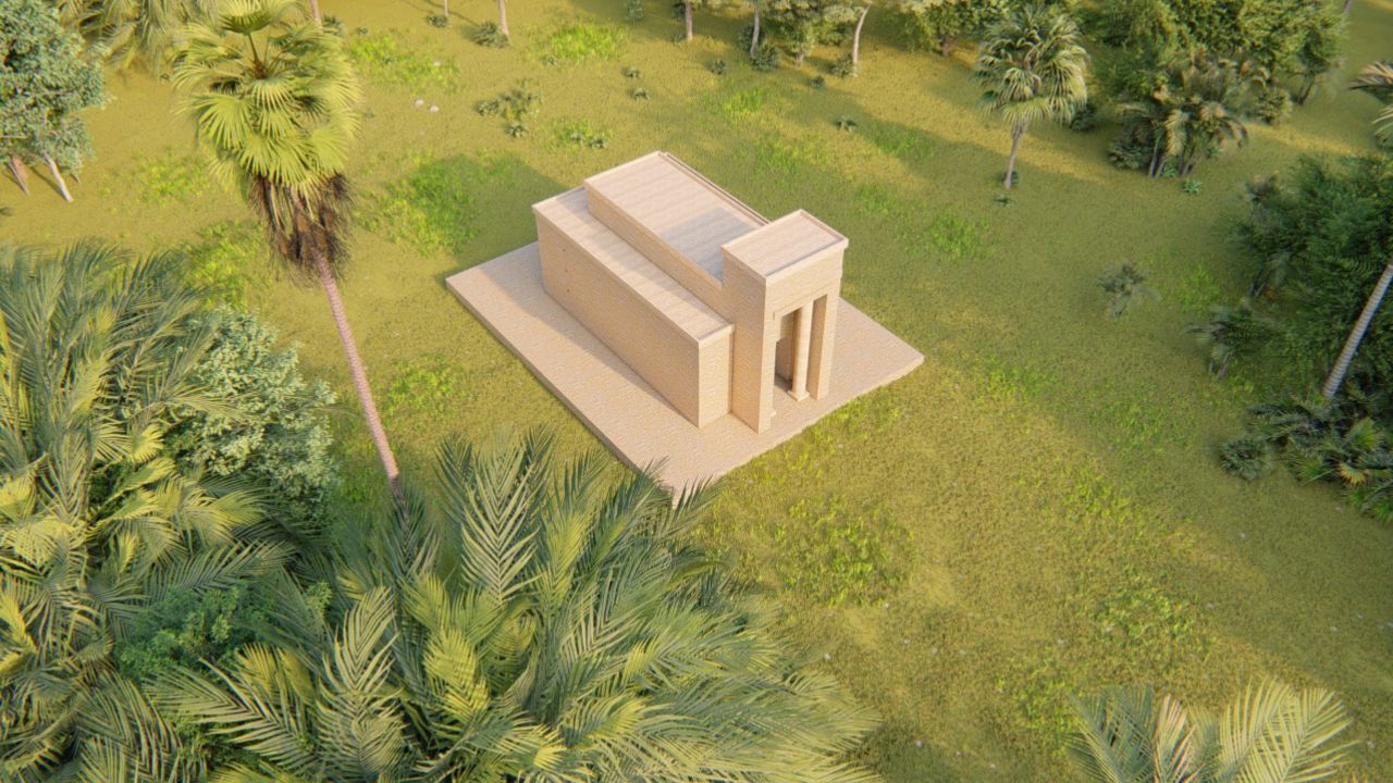Zigurat ancient pyramid-Ziggurat Temple 3D model_3