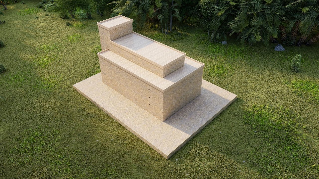 Zigurat ancient pyramid-Ziggurat Temple 3D model_16